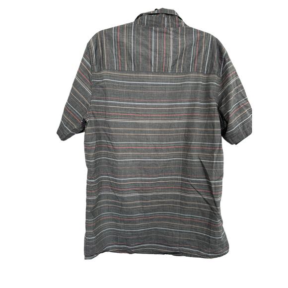 Hippy Tree Striped Button Up Shirt Men’s Size 2XL Cotton - Picture 2 of 3